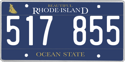 RI license plate 517855