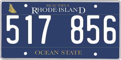 RI license plate 517856
