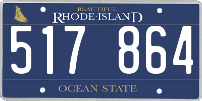 RI license plate 517864