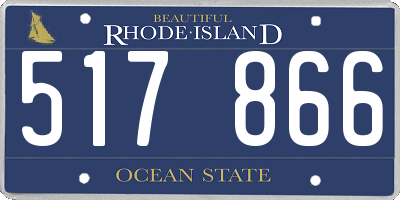 RI license plate 517866