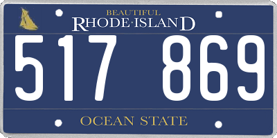 RI license plate 517869