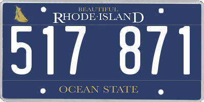 RI license plate 517871
