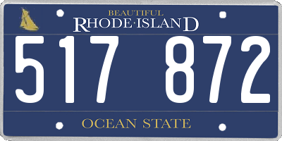 RI license plate 517872