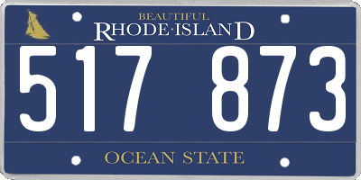 RI license plate 517873