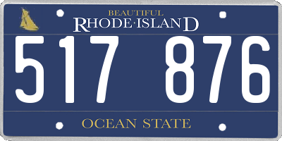 RI license plate 517876