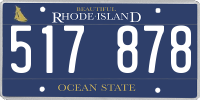 RI license plate 517878