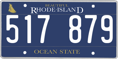 RI license plate 517879
