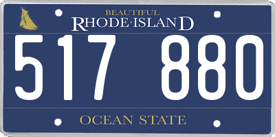 RI license plate 517880