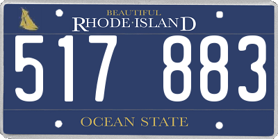 RI license plate 517883