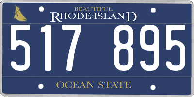 RI license plate 517895