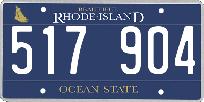 RI license plate 517904