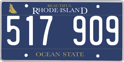 RI license plate 517909