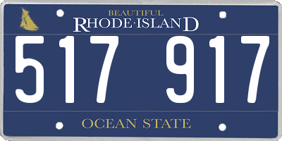 RI license plate 517917