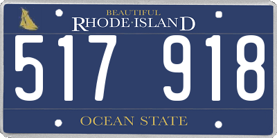 RI license plate 517918