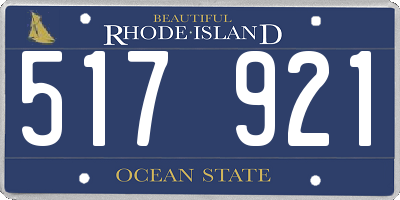 RI license plate 517921
