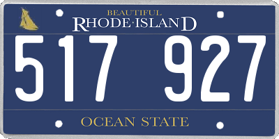 RI license plate 517927