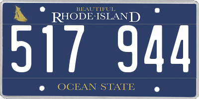 RI license plate 517944