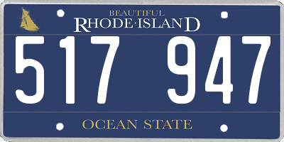 RI license plate 517947