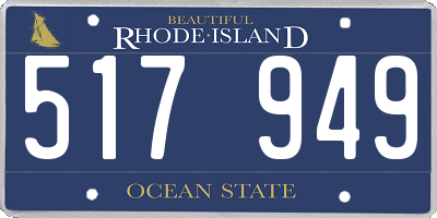 RI license plate 517949