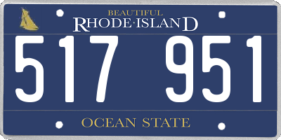 RI license plate 517951