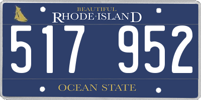 RI license plate 517952
