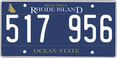 RI license plate 517956