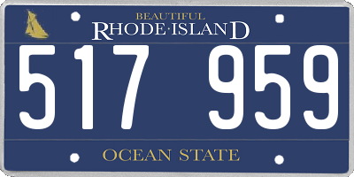 RI license plate 517959
