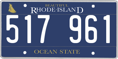 RI license plate 517961