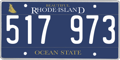 RI license plate 517973
