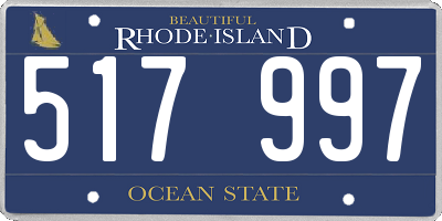 RI license plate 517997