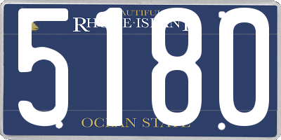 RI license plate 5180