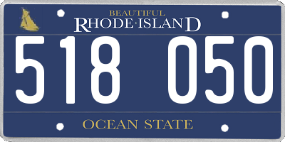 RI license plate 518050
