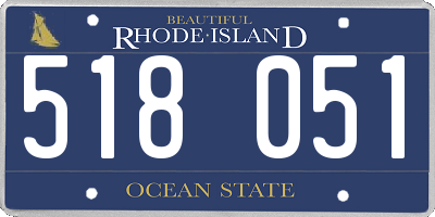 RI license plate 518051