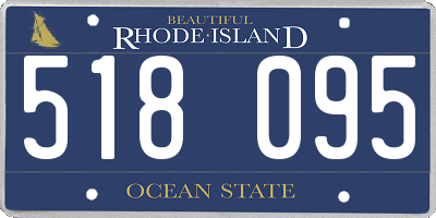RI license plate 518095