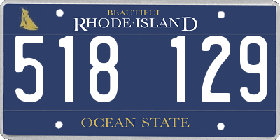 RI license plate 518129