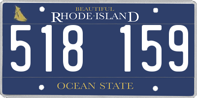 RI license plate 518159