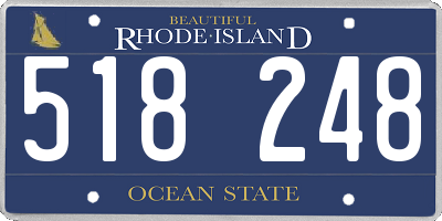 RI license plate 518248