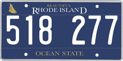 RI license plate 518277