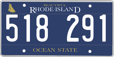 RI license plate 518291