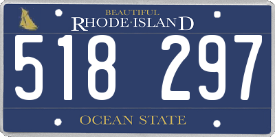 RI license plate 518297
