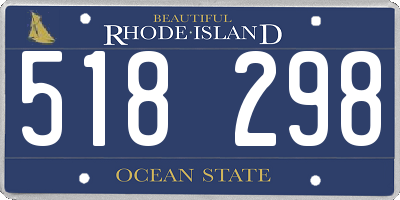 RI license plate 518298