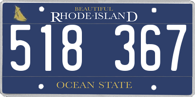 RI license plate 518367