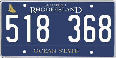 RI license plate 518368
