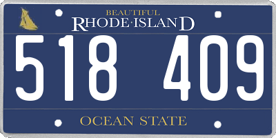RI license plate 518409