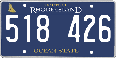 RI license plate 518426