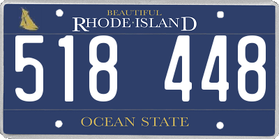 RI license plate 518448