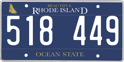 RI license plate 518449