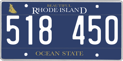 RI license plate 518450