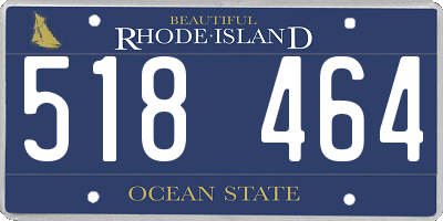 RI license plate 518464