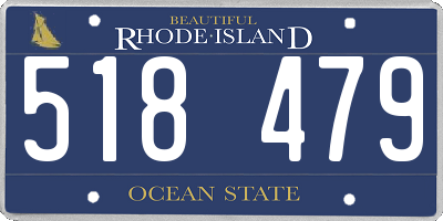 RI license plate 518479